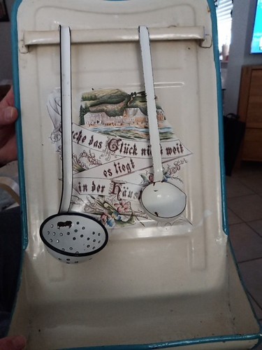 Löffel blech alt und 2 - alt,