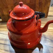 Vintage Emaille Wasserkessel