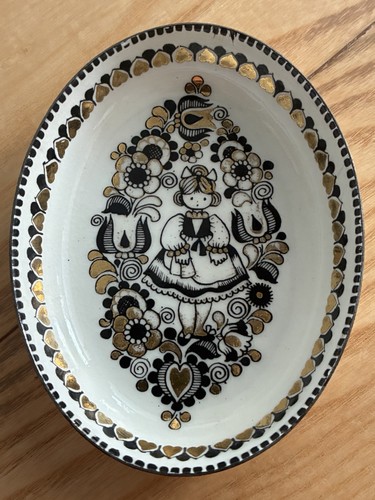 Ovale vintage emaille - emaille, schale