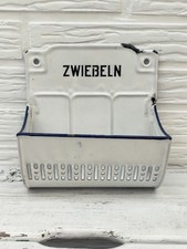 Alter Emaille Zwiebelbehälter