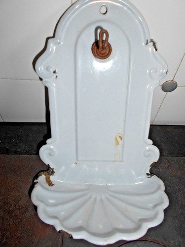Uralte weiße emaille - weiße,