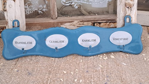 Alter emaille handtuchhalter - alter,