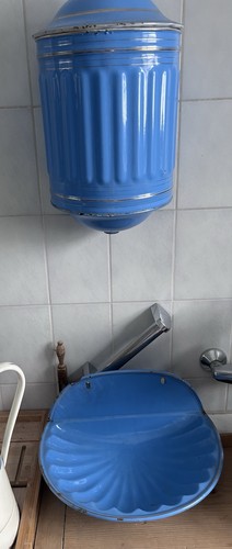Emaille fontaine blau - emaille,