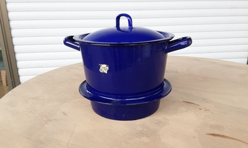 Emaille wassertopf antik - emaille,
