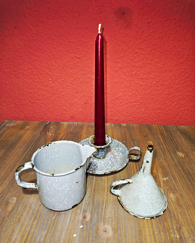 Vintage emaille set - 3-teilig, |