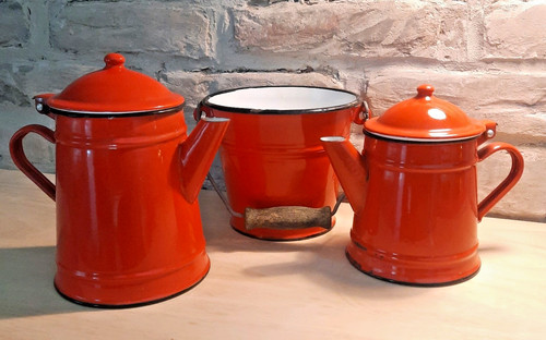 Alt kaffeekanne 1x eimer - 2x,