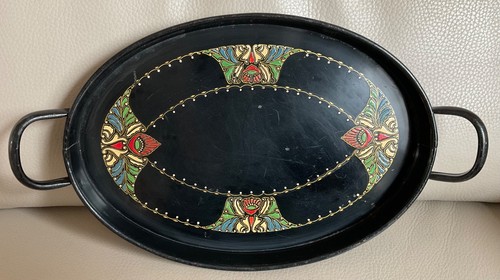 Art deco emaille tablett - deco,