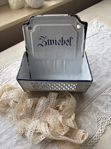 Emaille wandbehälter zwiebeln - wandbehälter,