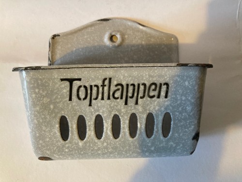 Antiker emaille topflappen - antiker,
