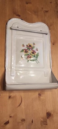 Antikes emaille kellenblech - antikes,
