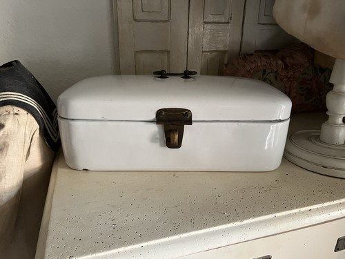 Alter emaille brotkasten vewag - brotkasten,