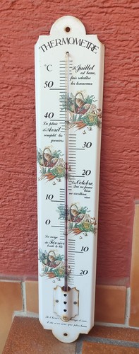 Altes emaille thermometer - altes,