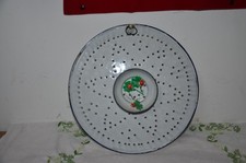 Alte Emailplatte Tortenplatte