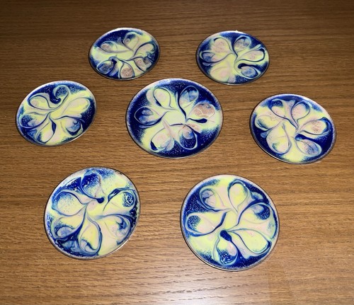 Emaille untersetzer set - emaille-untersetzer,