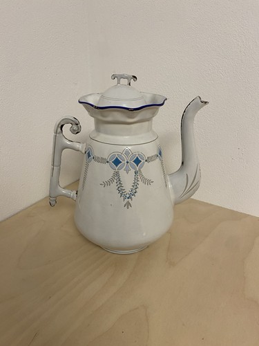 Emaille teekanne antik 1900 - emaille,