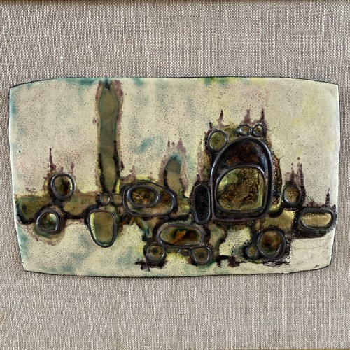 Emaille kunstwerk yvette linol - emaille,