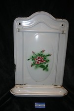 altes Emaille Kellenhalter