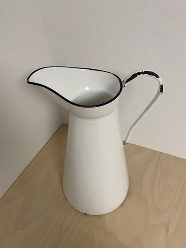 Emaille wasserkrug antik - emaille,
