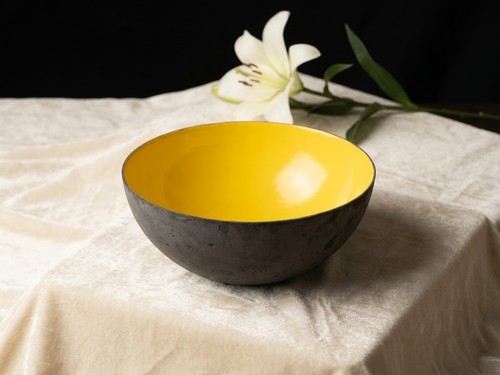 Vintage krenit schale gelb - krenit,