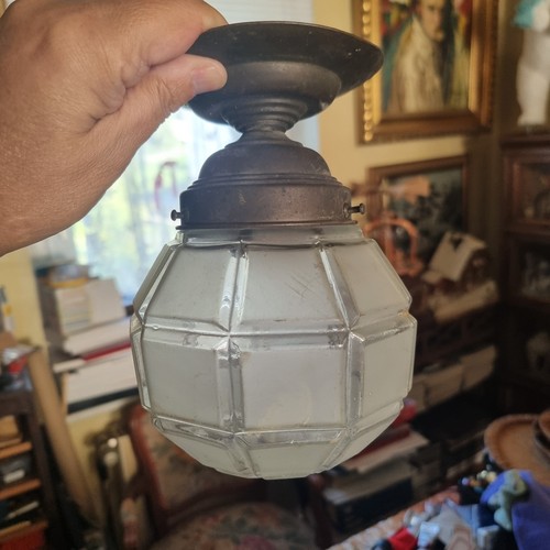 Alte art deco - deco, deckenlampe