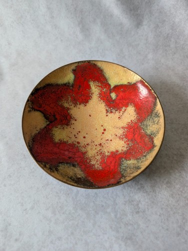 Ddr messingschale emailliert - messingschale,