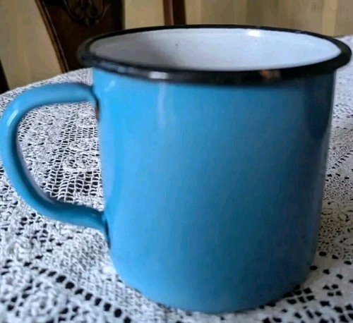 Alte emaille tasse becher - alte, tasse,