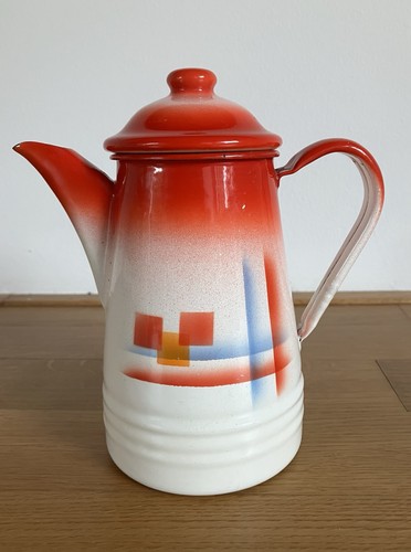 Vintage emaille kanne - emaille, art
