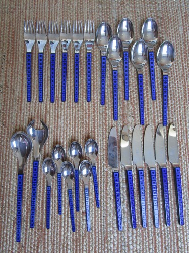Silit besteck blau hakaro 60er - besteck,