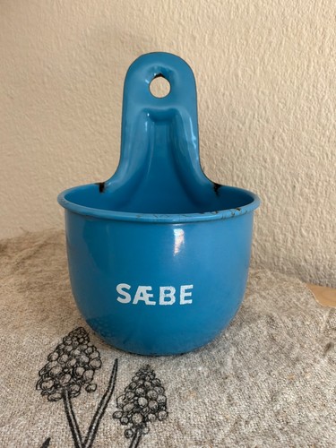 Emaille wandgefäß blaue - ,