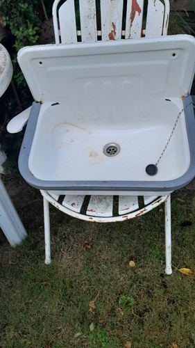Emaille waschbecken shabby - waschbecken.,