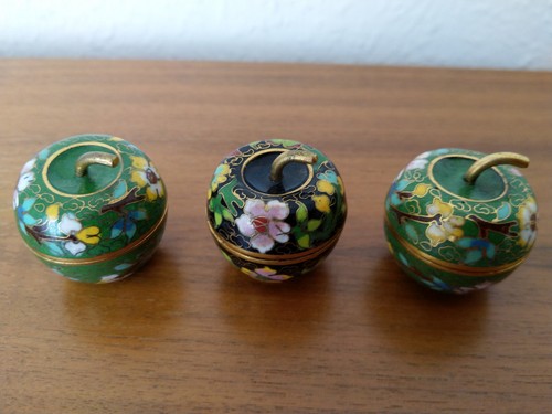 3er set farbig emaillierte - farbig,