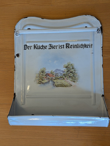 Emaillierter kellenhalter - emaillierter, ·