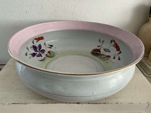 Alte grosse emaille schüssel - ,