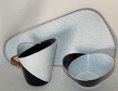 Sahne zucker set schwarz - set, schwarz/weiss