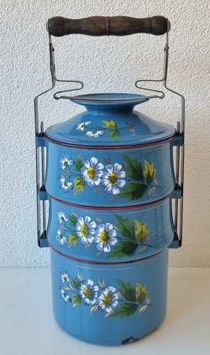 Toller alter blau emaillierter